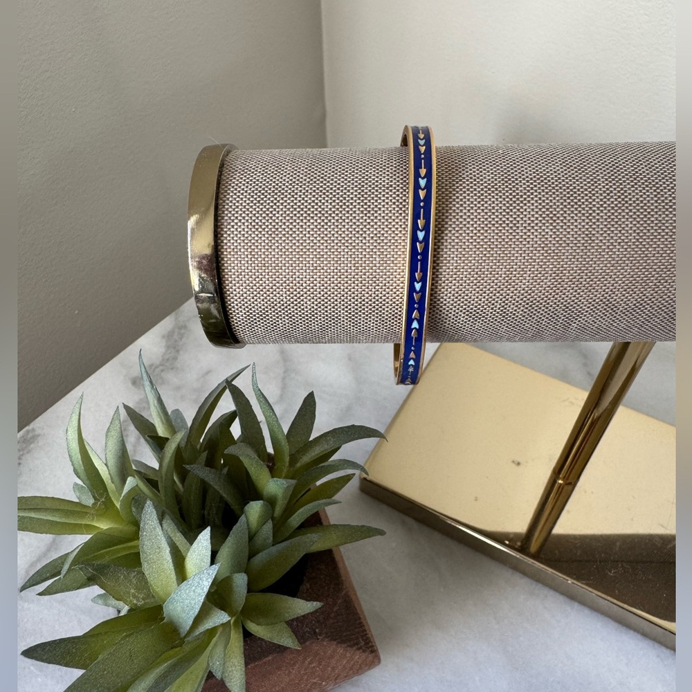 Stella & Dot Manchester enamel cuff bracelet